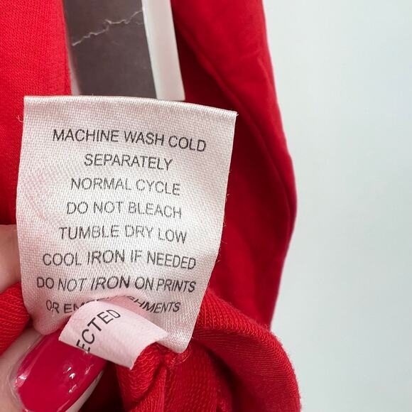 NEW St. Louis Cardinals MLB open draped back bar red sweatshirt top size large - Picture 5 of 7